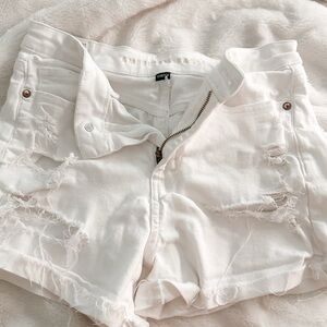 American Eagle Outfitters White Jean Shorts